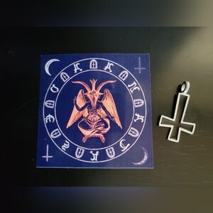Satanic Panic Car Decal And Vehicle Mirror Decor